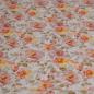 Preview: Musselin Double Gauze englische Rosen apricot gelb beige
